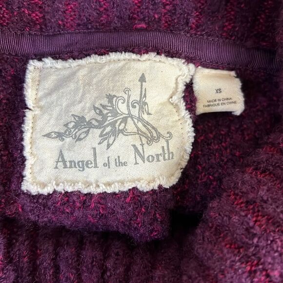 Anthropologie Angel of the North Wool Blend Cowl Neck Poncho Sweater XS - Picture 13 of 14